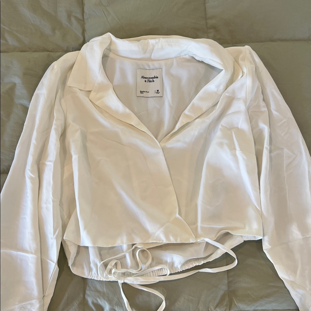 Abercrombie & Fitch White Collared Shirt